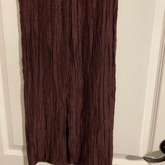 SU-Zen size small sleeves wrinkle dark purple dress. In perfect condition - Picture 10 of 17